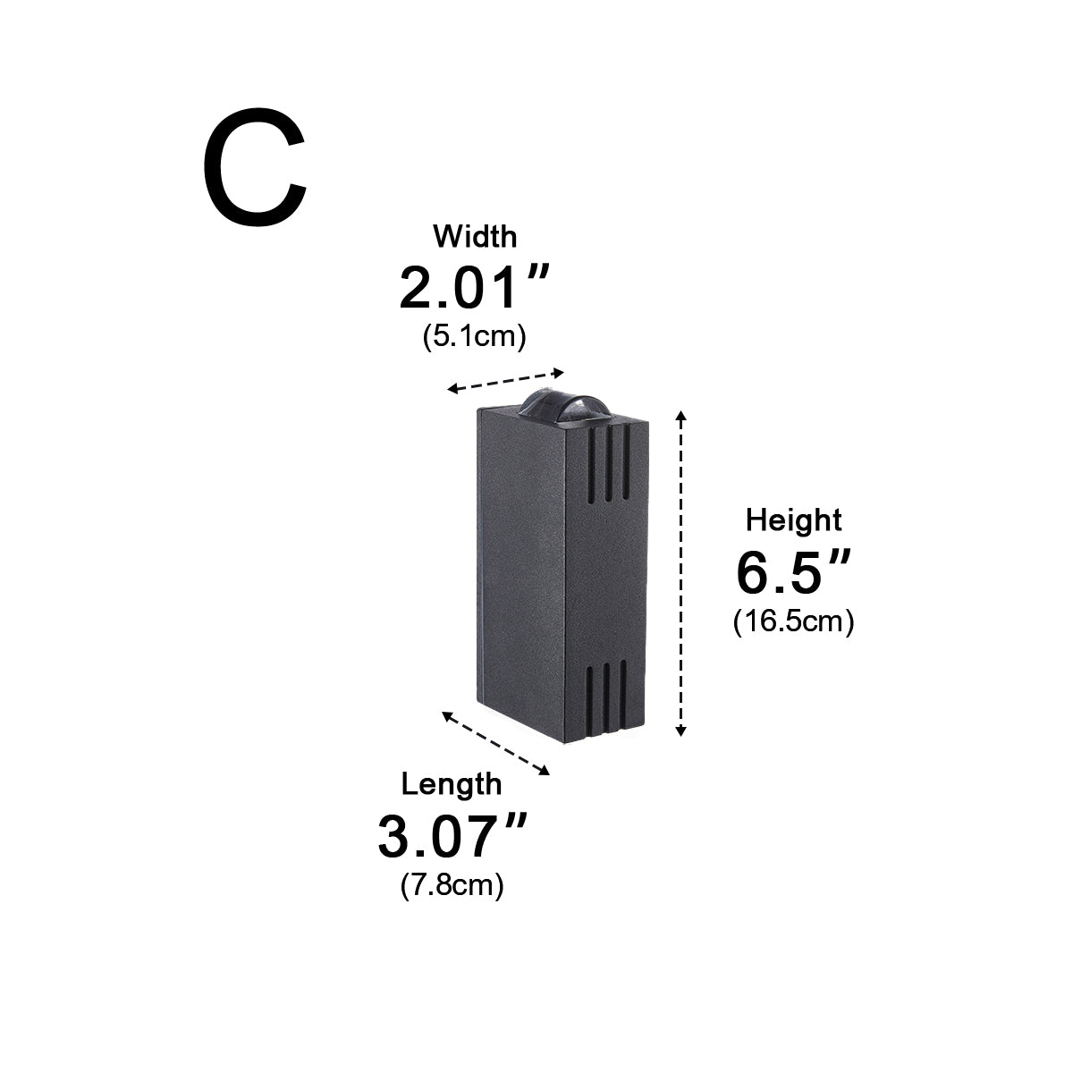 Waterproof Modern Up&Down LED Outdoor Spotlight Wall Washer Light