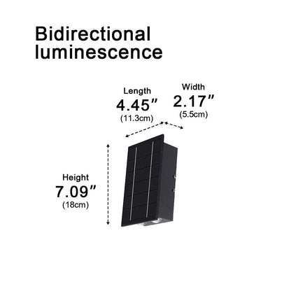 Solar Waterproof Modern LED Outdoor Wall Washer Lights