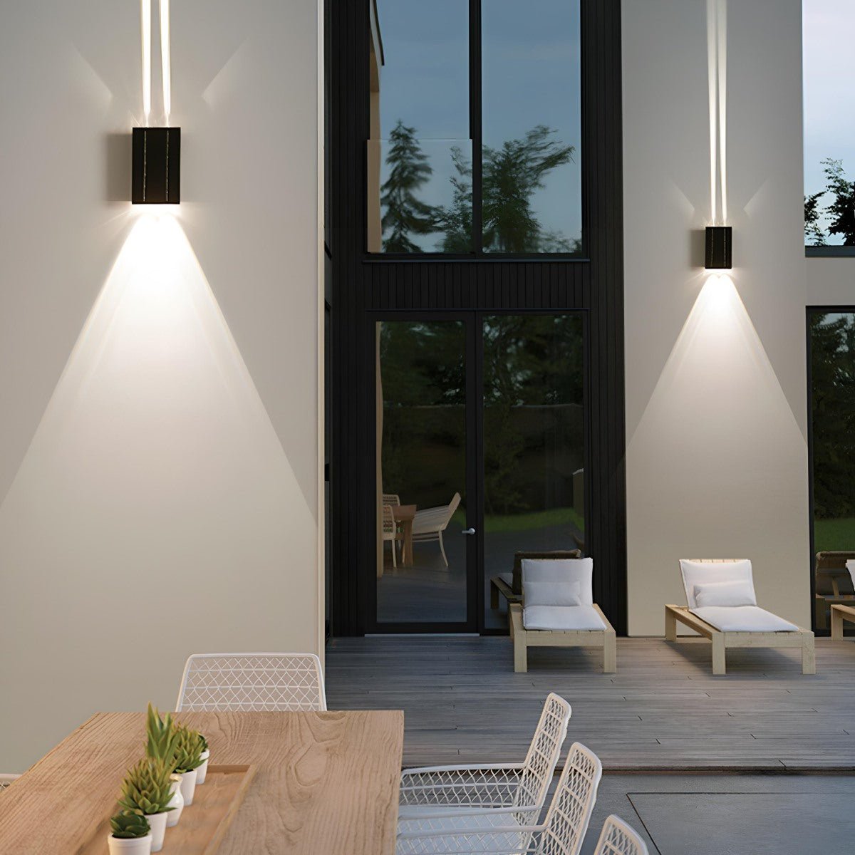 Solar Waterproof Modern LED Outdoor Wall Washer Lights