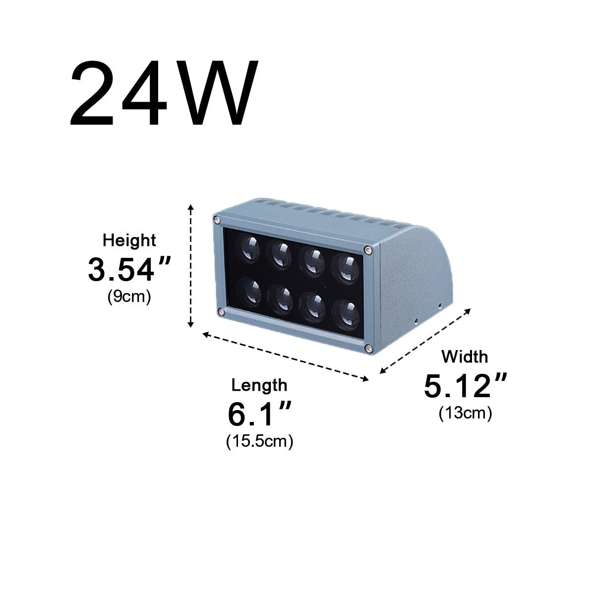 Waterproof Modern Up&Down LED Outdoor Wall Washer Spot Lights