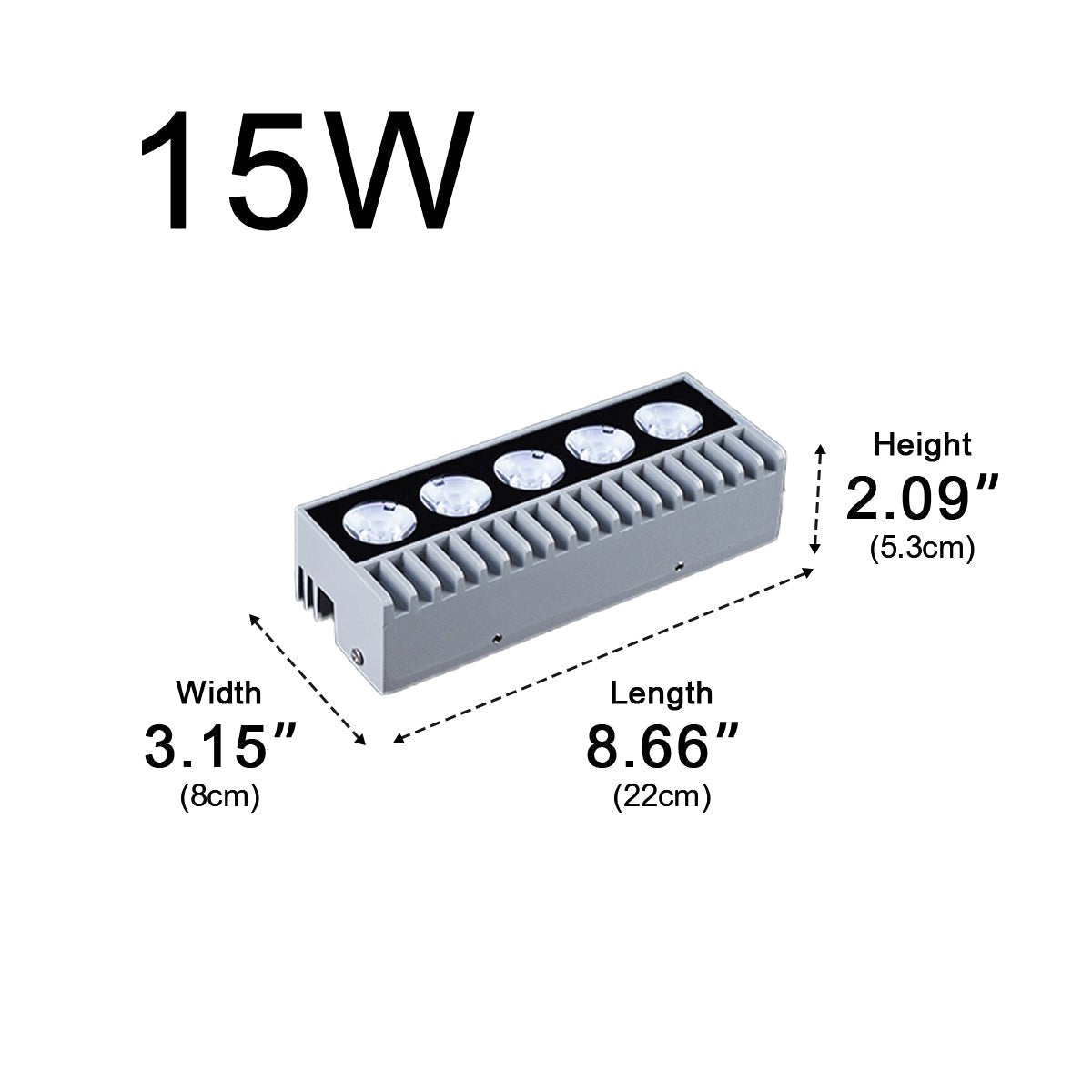 Waterproof Modern Up&Down LED Outdoor Wall Washer Spot Lights