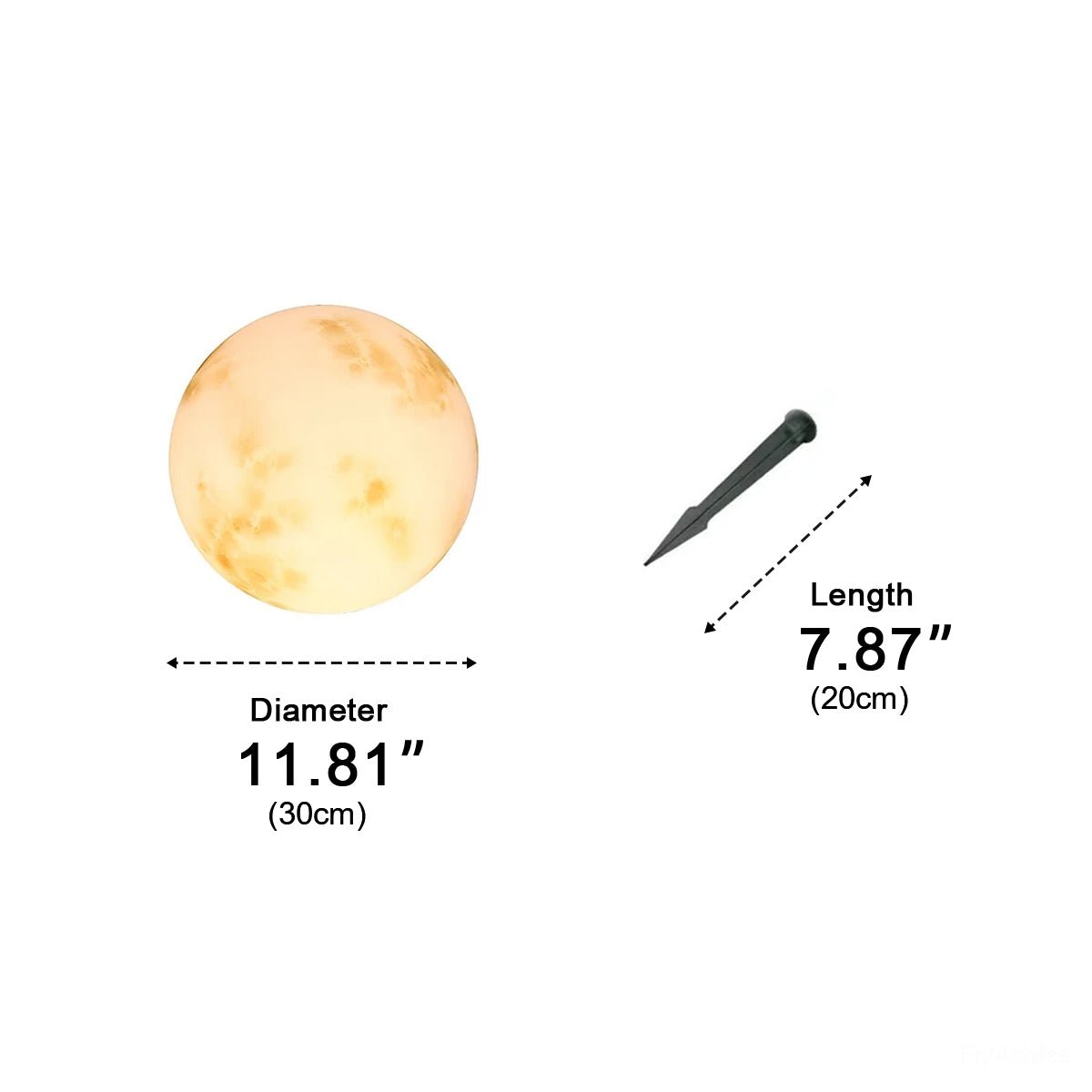 Waterproof Moon Ball Lights Garden Landscape Lawn Lights