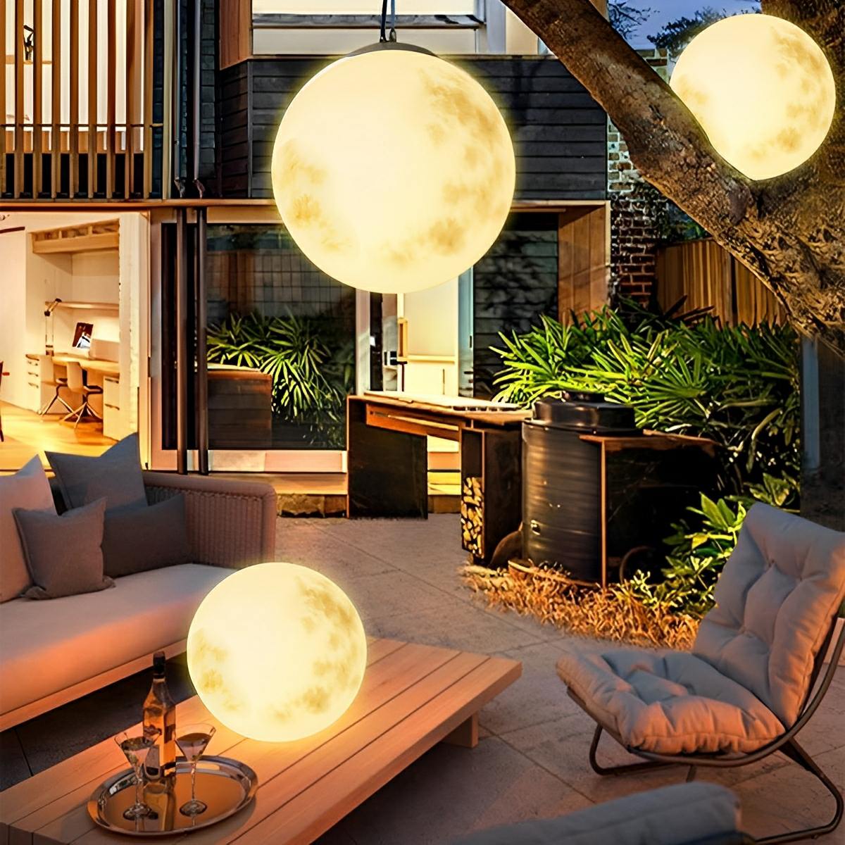Waterproof Moon Garden Landscape Outdoor Ceiling Lights - Flare Shack
