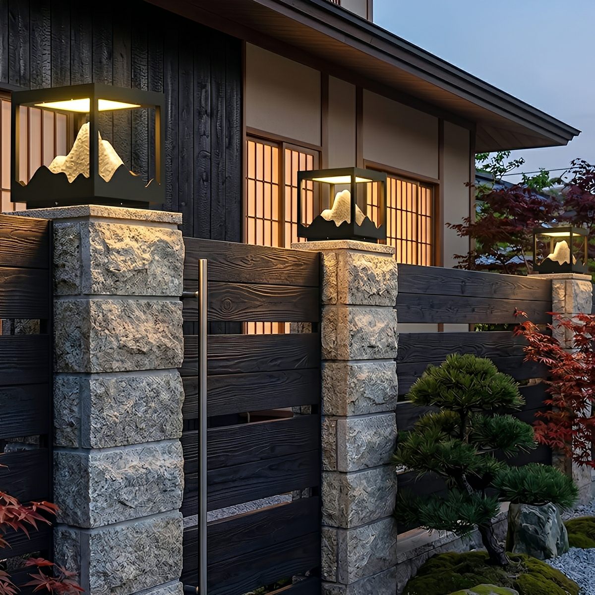 Waterproof Mountain Outdoor Post Cap Light Landscape Lighting