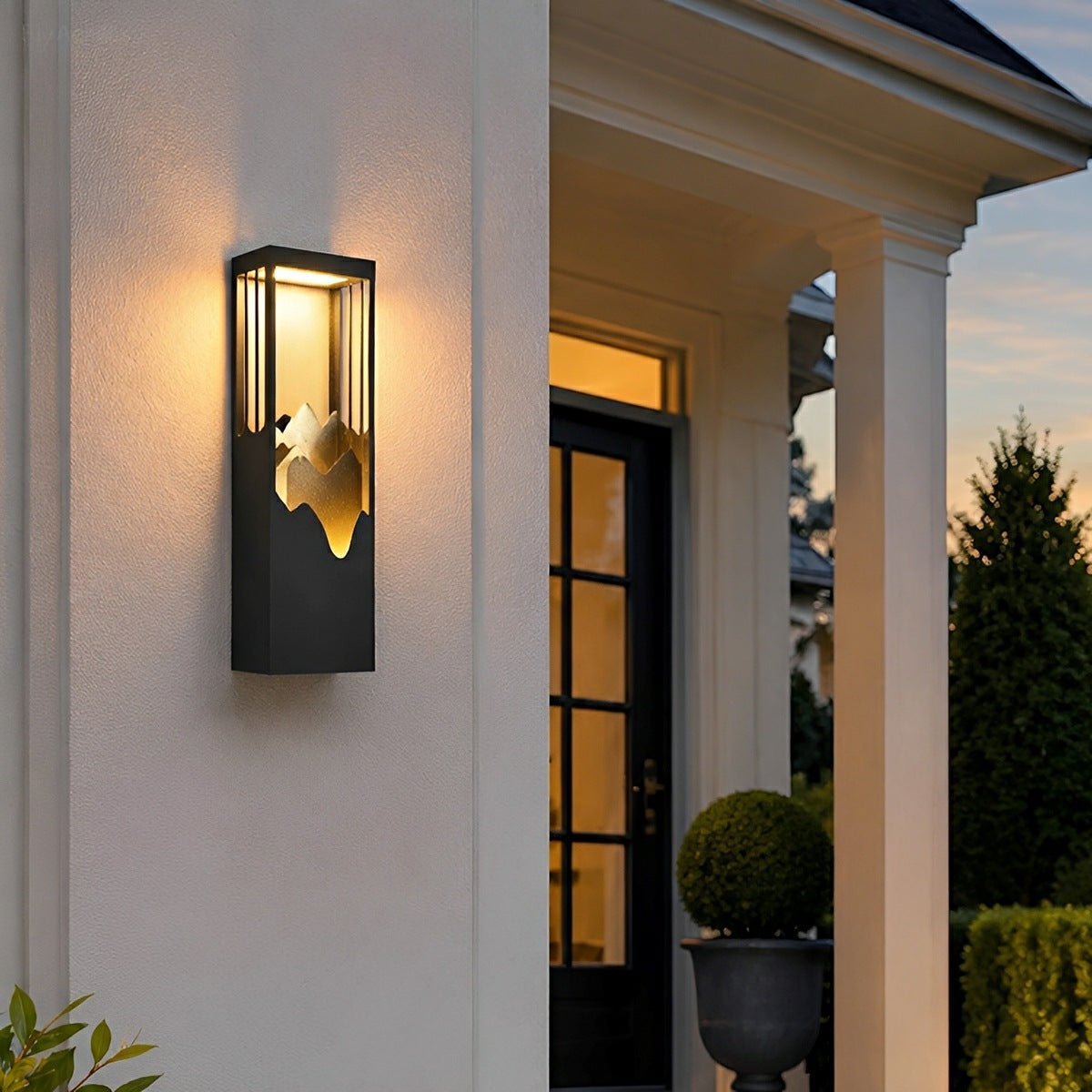 Waterproof Mountain Scenery Led Wall Sconce Garden Wall Light - Flare Shack