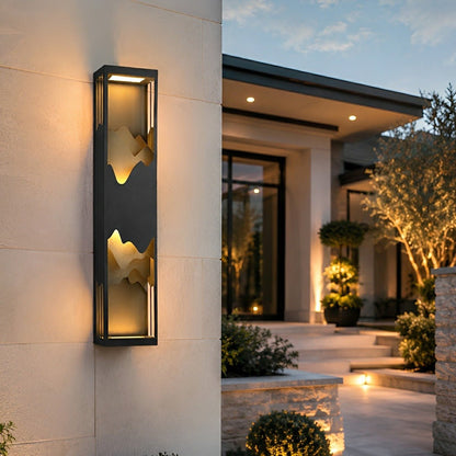 Waterproof Mountain Scenery Led Wall Sconce Garden Wall Light - Flare Shack