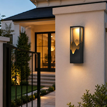 Waterproof Mountain Scenery Led Wall Sconce Garden Wall Light - Flare Shack
