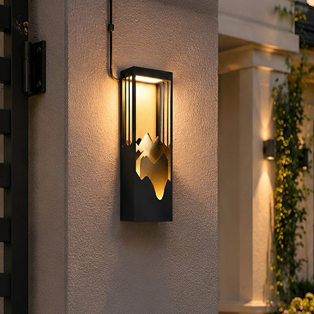Waterproof Mountain Scenery Led Wall Sconce Garden Wall Light - Flare Shack