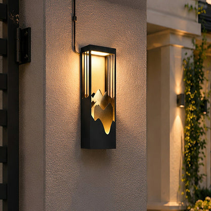 Waterproof Mountain Scenery Led Wall Sconce Garden Wall Light - Flare Shack