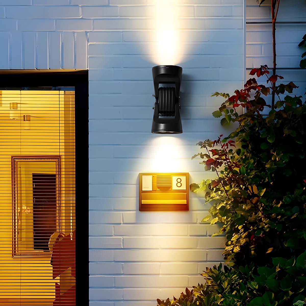 Waterproof Outdoor Adjustable Up and Down LED Exterior Wall Lights Spotlight - Flare Shack