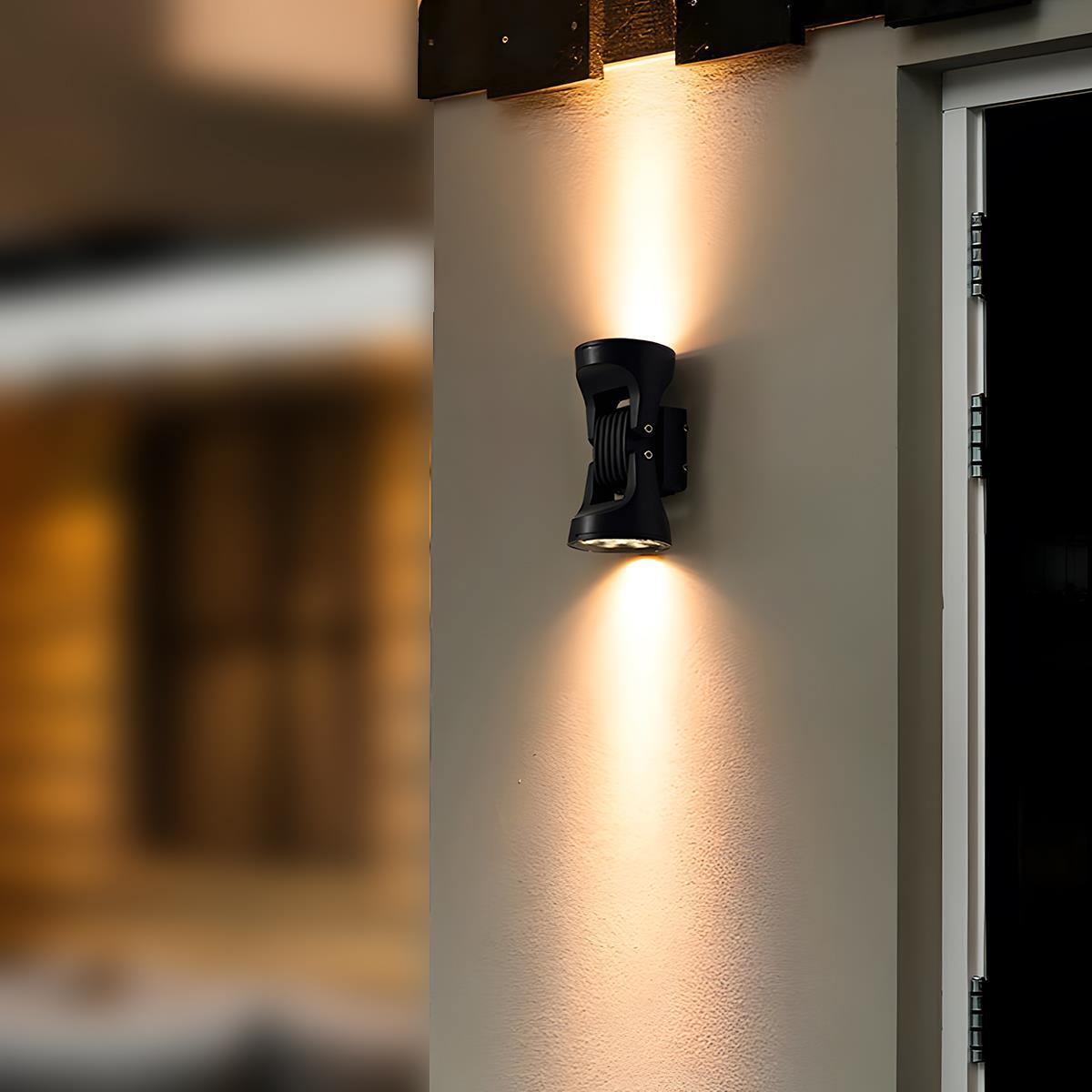 Waterproof Outdoor Adjustable Up and Down LED Exterior Wall Lights Spotlight - Flare Shack