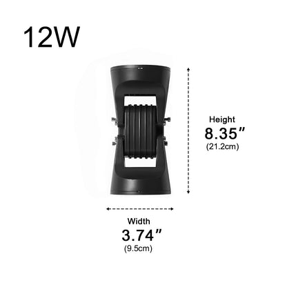 Waterproof Outdoor Adjustable Up and Down LED Exterior Wall Lights Spotlight