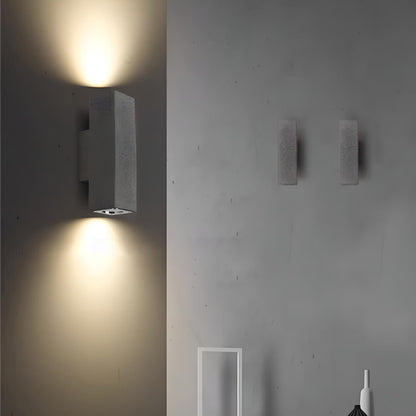 Waterproof Outdoor Concrete Rectangulart Up&Down Exterior Porch LED Wall Lights