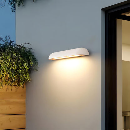 Waterproof Outdoor Cement Curved Dom LED Porch Light Exterior Wall Lights - Flare Shack
