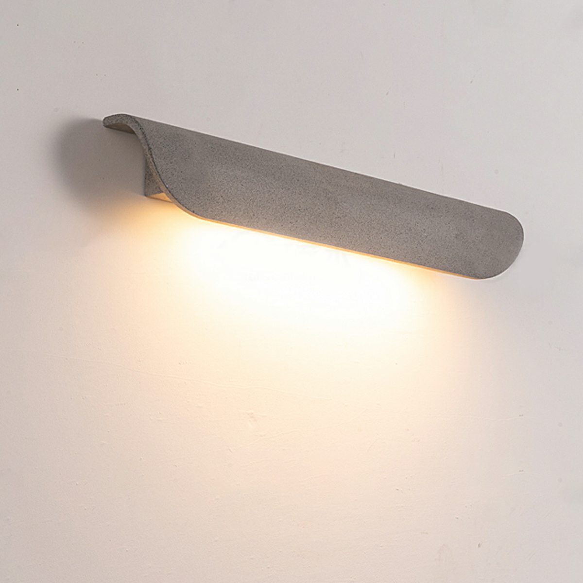 Waterproof Outdoor Cement Curved Tiles LED Porch Wall Lights - Flare Shack