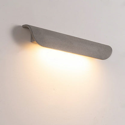 Waterproof Outdoor Cement Curved Tiles LED Porch Wall Lights - Flare Shack