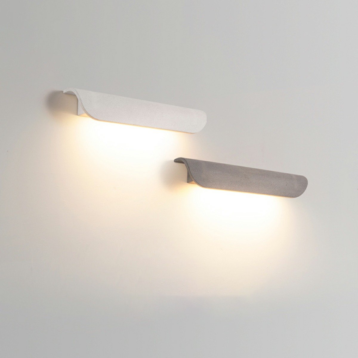 Waterproof Outdoor Concrete Curved Tiles LED Porch Wall Lights