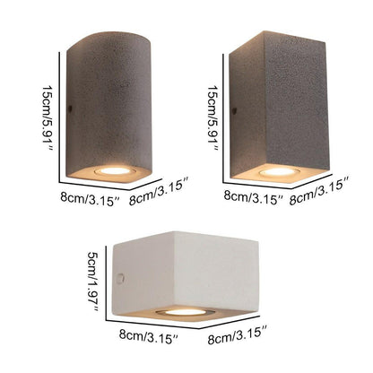 Waterproof Outdoor Concrete LED Porch Light Exterior Wall Lights