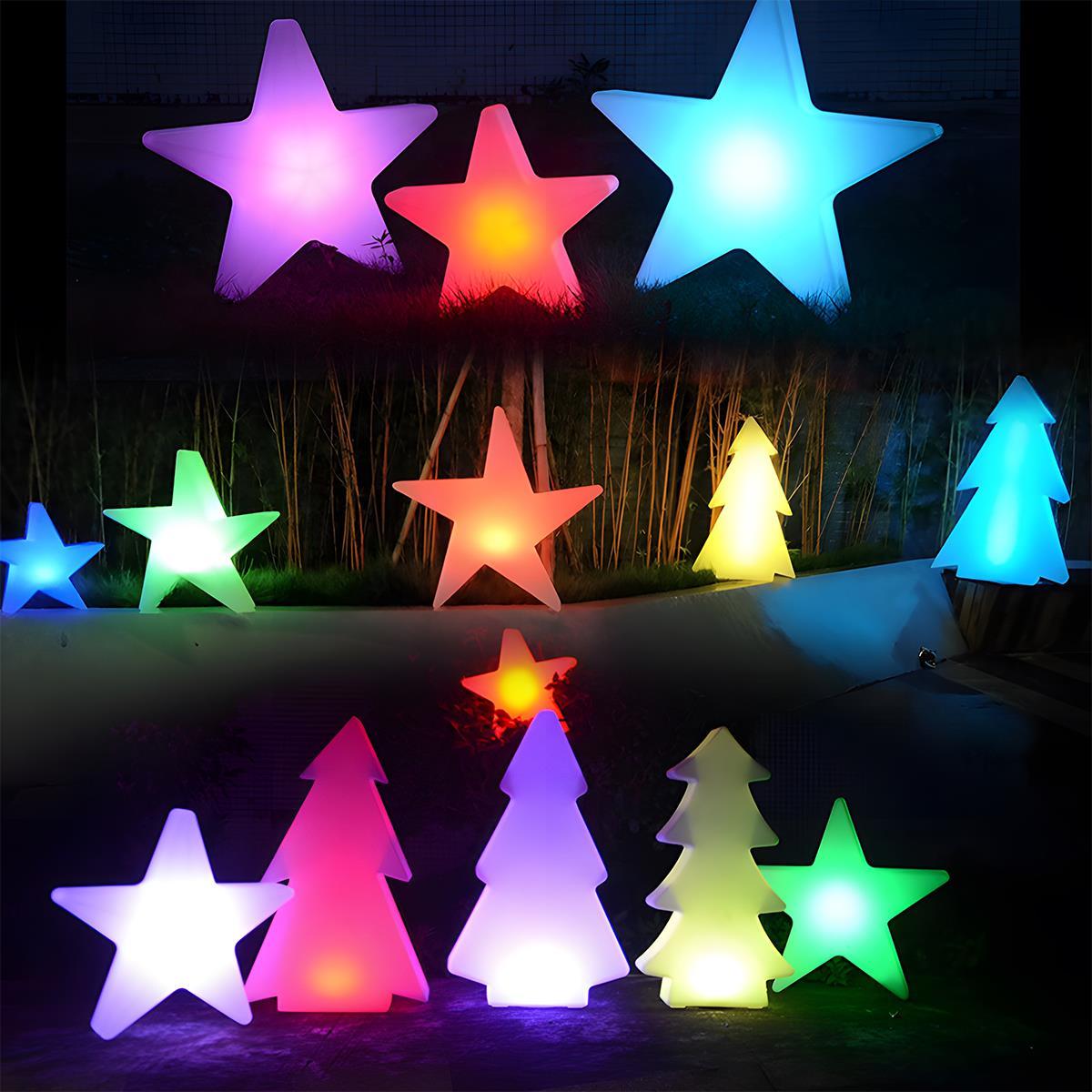 Waterproof Outdoor Christmas Star 16 Color RGB Dimmable LED Pendant Lights - Flare Shack