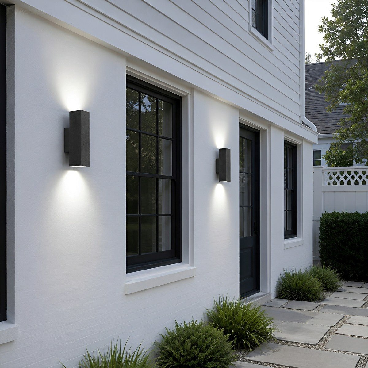 Waterproof Outdoor Concrete Rectangulart Up&Down Exterior Porch LED Wall Lights