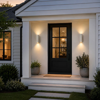 Waterproof Outdoor Concrete Rectangulart Up&Down Exterior Porch LED Wall Lights