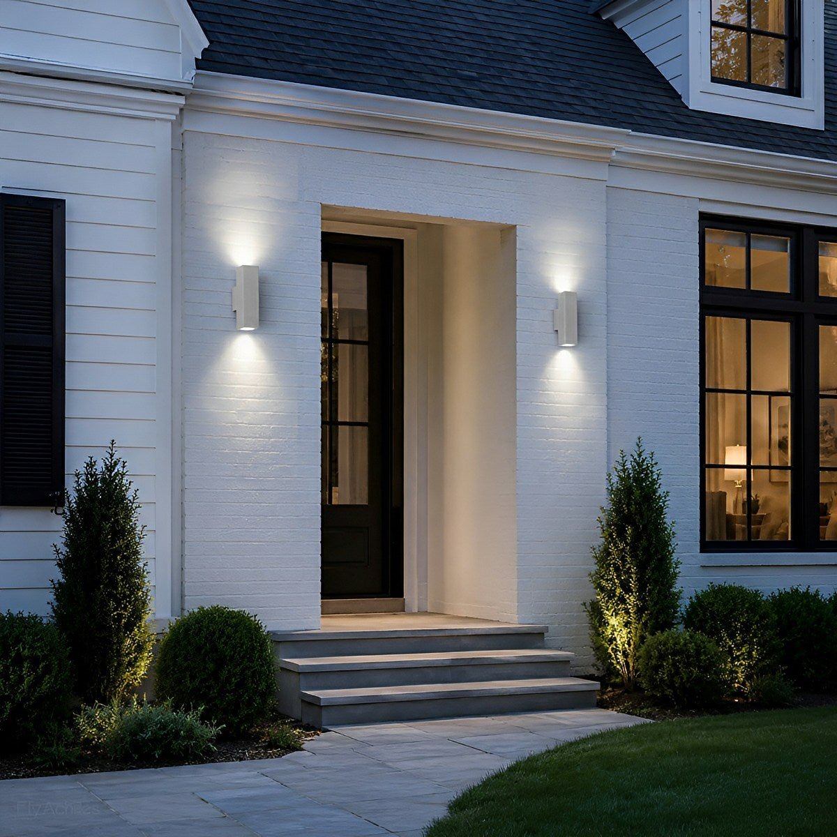 Waterproof Outdoor Concrete Rectangulart Up&Down Exterior Porch LED Wall Lights
