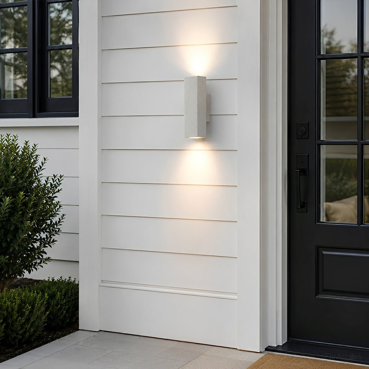 Waterproof Outdoor Concrete Rectangulart Up&Down Exterior Porch LED Wall Lights