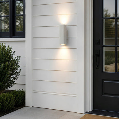 Waterproof Outdoor Concrete Rectangulart Up&Down Exterior Porch LED Wall Lights