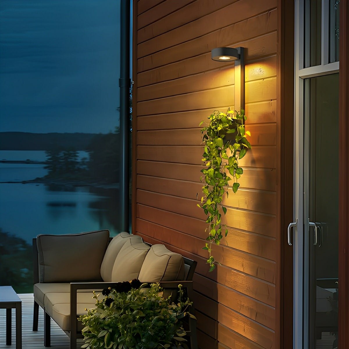 Waterproof Outdoor LED Porch Wall Lights Plant Pot - Flare Shack