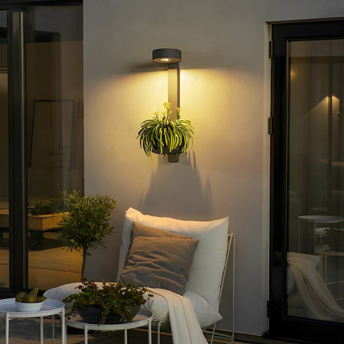 Waterproof Outdoor LED Porch Wall Lights Plant Pot - Flare Shack