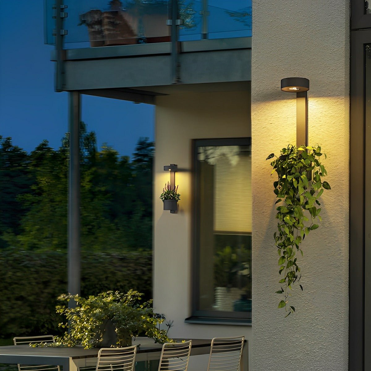 Waterproof Outdoor LED Porch Wall Lights Plant Pot - Flare Shack