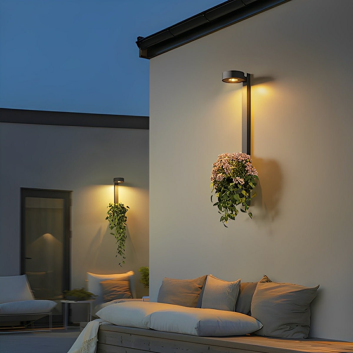 Waterproof Outdoor LED Porch Wall Lights Plant Pot - Flare Shack