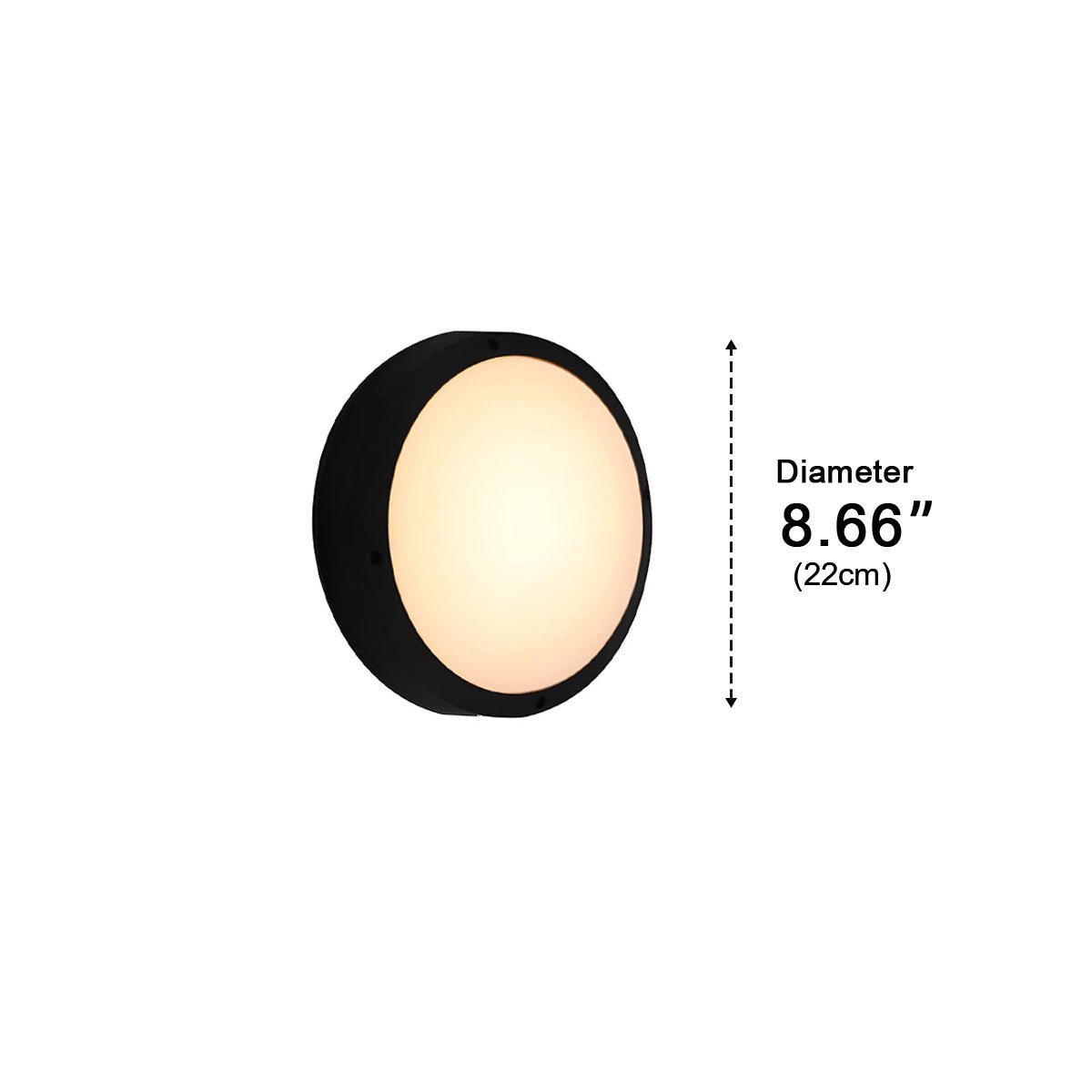 Waterproof Outdoor LED Round Porch Light Exterior Wall Lights