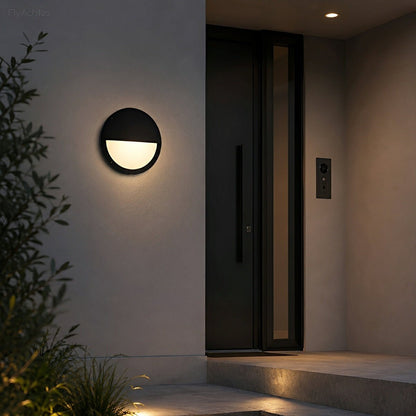 Waterproof Outdoor LED Round Porch Light Exterior Wall Lights - Flare Shack