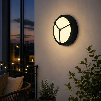 Waterproof Outdoor LED Round Porch Light Exterior Wall Lights - Flare Shack