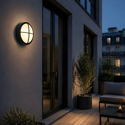 Waterproof Outdoor LED Round Porch Light Exterior Wall Lights - Flare Shack