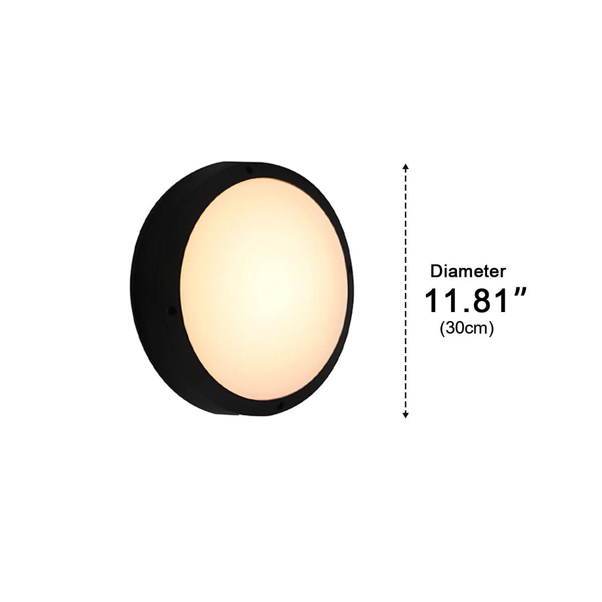 Waterproof Outdoor LED Round Porch Light Exterior Wall Lights