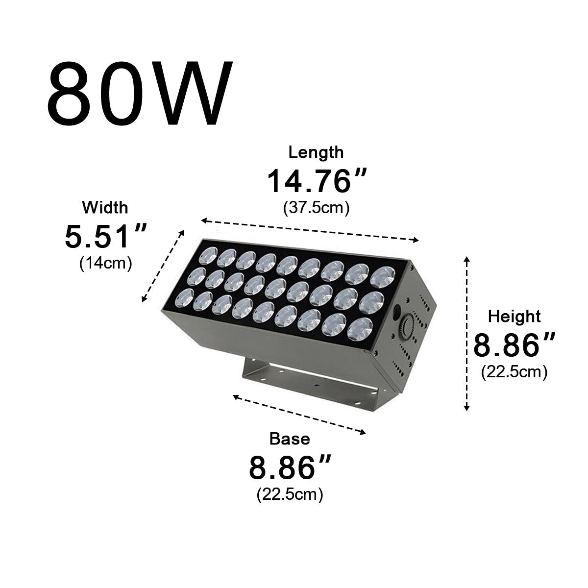 High Power LED Outdoor Wall Washer Light Architectural Spotlight