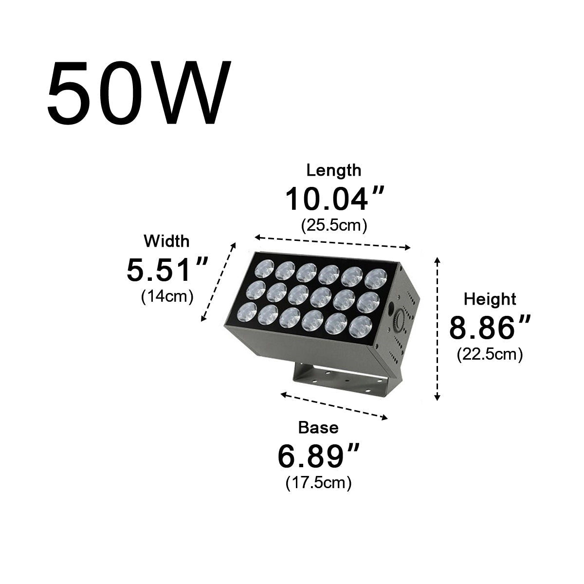 High Power LED Outdoor Wall Washer Light Architectural Spotlight
