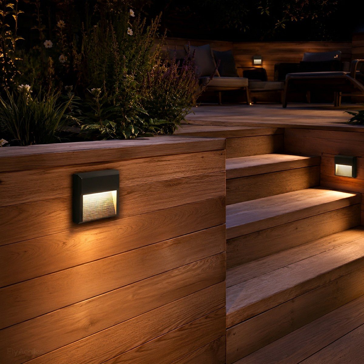 Waterproof Outdoor LED Step Lights Corner Lamp - Flare Shack