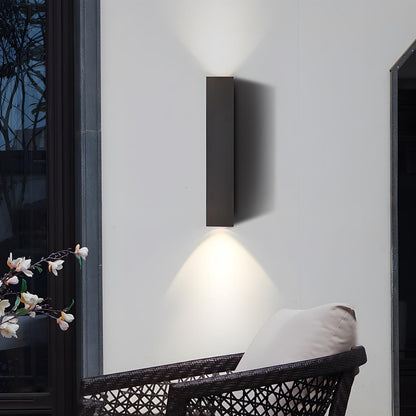 Waterproof Outdoor Rectangular Up and Down Dimmable Exterior Wall Lights - Flare Shack