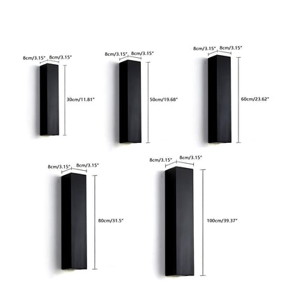 Waterproof Outdoor Rectangular Up and Down Exterior Wall Lights