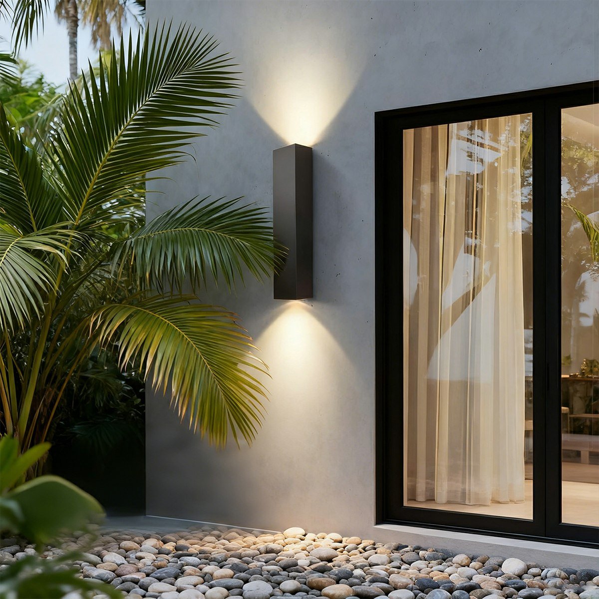 Waterproof Outdoor Rectangular Up and Down Exterior Wall Lights - Flare Shack