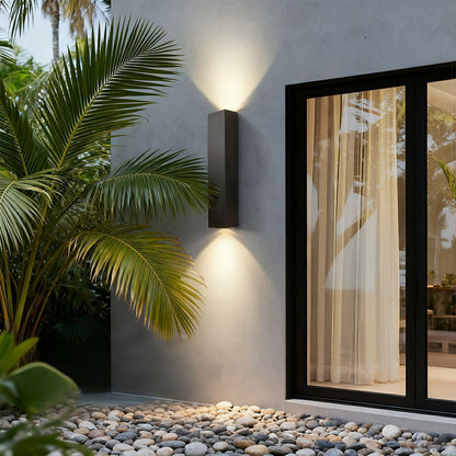 Waterproof Outdoor Rectangular Up and Down Exterior Wall Lights - Flare Shack