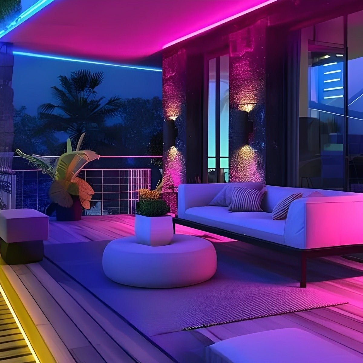 Waterproof Outdoor RGB Recessed Flexible LED Linear Light - Flare Shack