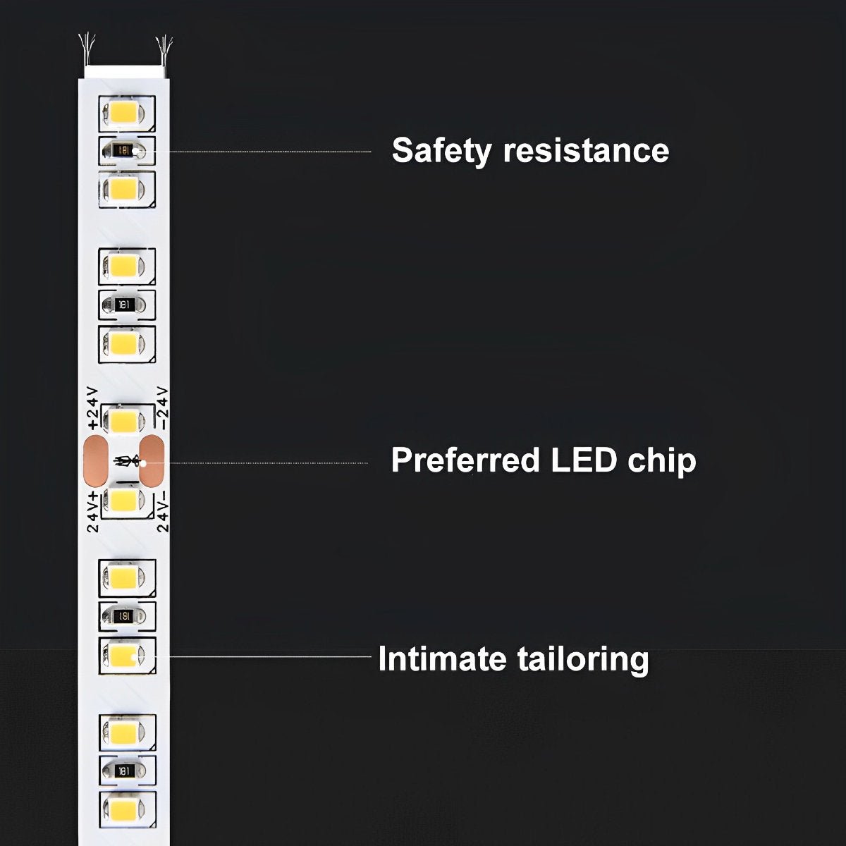 DIY Waterproof Recessed Silicone 24V Modern Flexible LED Strip Lights Linear Light 197''