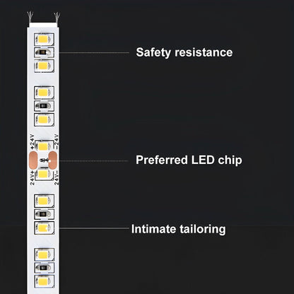 DIY Waterproof Recessed Silicone 24V Modern Flexible LED Strip Lights Linear Light 197''