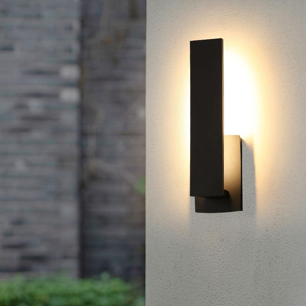 Waterproof Rectangle Black LED Outdoor Wall Sconces - Flare Shack