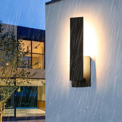 Waterproof Rectangle Black LED Outdoor Wall Sconces - Flare Shack
