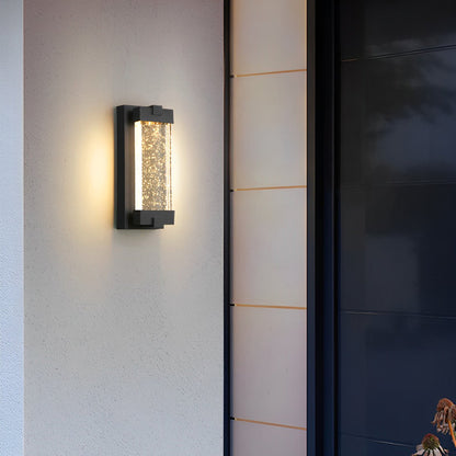 Waterproof Rectangle Crystal LED Outdoor Wall Sconces - Flare Shack